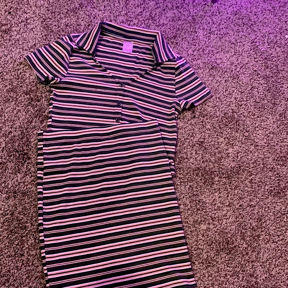 Striped matching set. No Boundaries brand